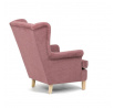 Křeslo ušák, růžová látka, AK-388 PINK2