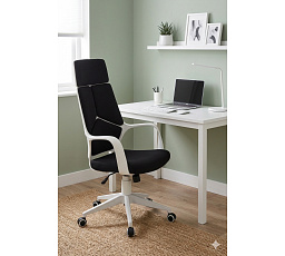 Kancelářská židle CX-0898H, černá / bílá