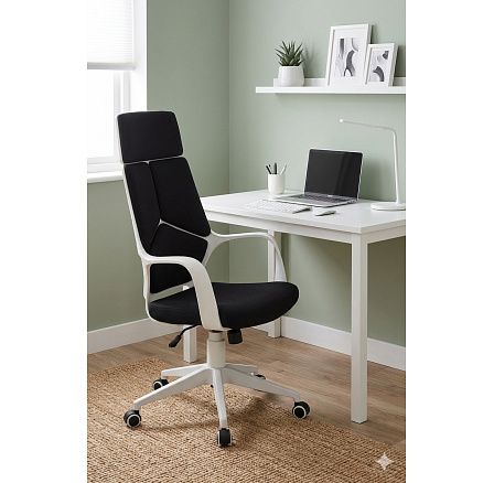 Kancelářská židle CX-0898H, černá / bílá