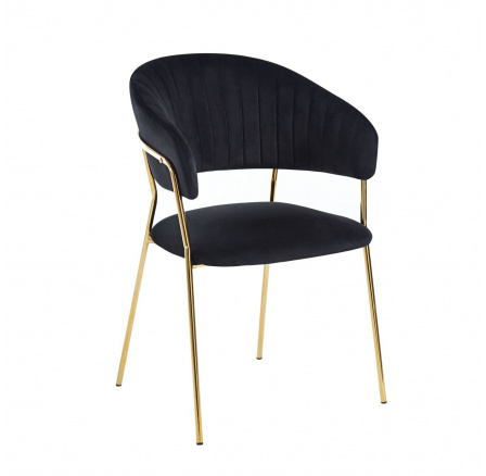 Židle velvet černá K4-FX