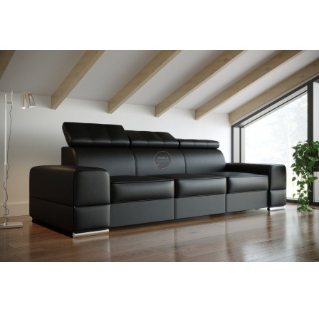 Sofa ROYAL III 295 cm - černá eko kůže