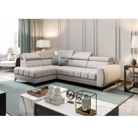 Rohová sedací souprava PORTO MINI 170X255 cm - šedá , levá