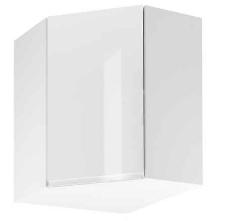 Kuchyňská horní skřínka ASPEN G60N - Pravá, Bílá/Bílý lesk