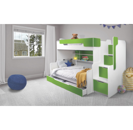 Patrová postel Harry 3 zelená Patrová postel Harry 3 zelená
