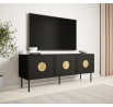 Tv komoda PALAZZO RTV 150, černá matná/dub