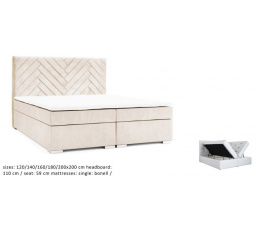 Kontinentální postel Malta 160x200