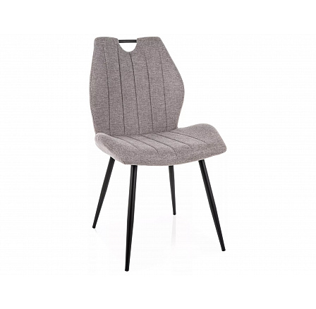 ŽIDLE ARCO BREGO ČERNÝ RÁM / ŠEDÁ 07