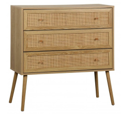 Komoda Ballo 3 zásuvky přírodní