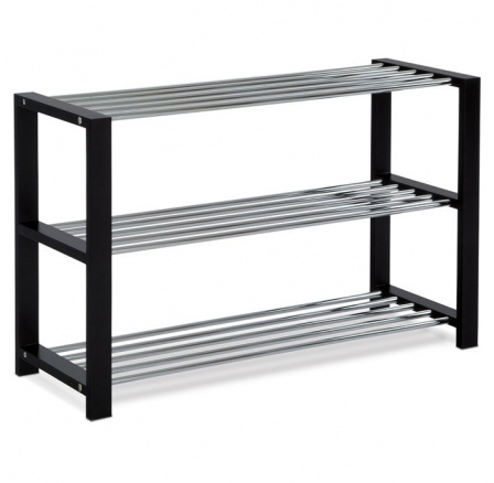 Botník, masiv, černá, 83168-12 BK Botník, masiv, černá, 83168-12 BK