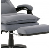 Kancelářské křeslo, výškově nastavitelná, šedá látka, KA-Y350 GREY