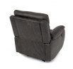 Polohovací křeslo, elektrické zabudované ovládání, hnědá, látka vintage, TV-4094 COF3
