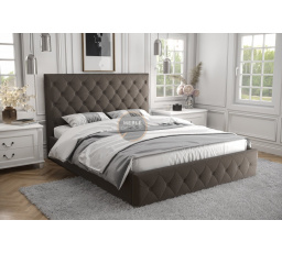 Postel ROMA - 200x200, Kovová na plynových zvedácích, volitelný odstín