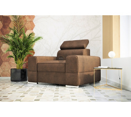 Křeslo ROYAL 114 cm - hnědá