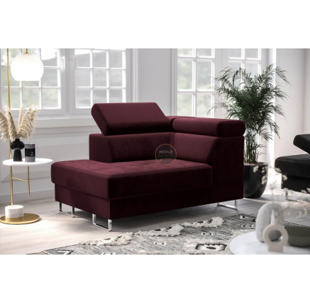 Křeslo lenoška GALAXY - vínová , levá