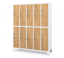 BARTEK skříň bílá RAL9003 zlatý dub H1720*Š1360*H450