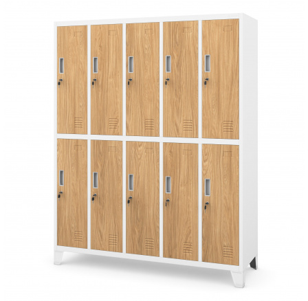 BARTEK skříň bílá RAL9003 zlatý dub H1720*Š1360*H450