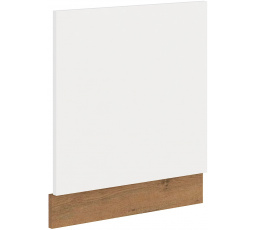 Dvířka na myčku s panelem VEGAS - ZM 570x596, Dub Lancelot / Bílý lesk