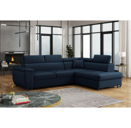 Rohová sedací souprava Wiliam P tmavě modrá Rohová sedací souprava Wiliam P tmavě modrá