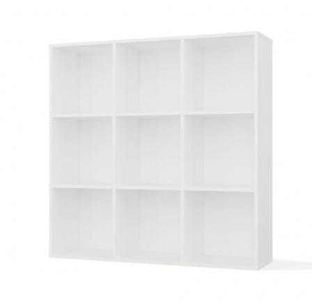 Knihovna Manja 3x3 bílá