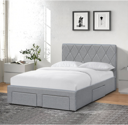 Čalouněná postel BETINA 120, Šedá