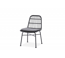 Jídelní židle K401, Šedá/Černá