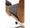Kancelářské křeslo TIMBER, Ořech/Černá