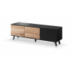 Tv komoda RANDOM RTV-1 RTV, dub wotan/černá