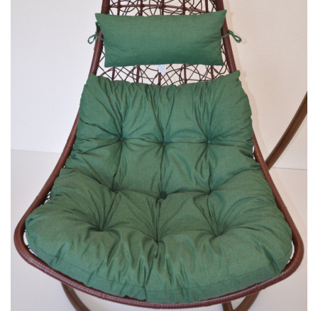 Polstr na závěsnou houpačku Margarita - látka tmavě zelený melír Polstr na závěsnou houpačku Margarita - látka tmavě zelený melír