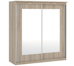 Šatní skříň MORTY 180 - 2D2L, Dub Sonoma