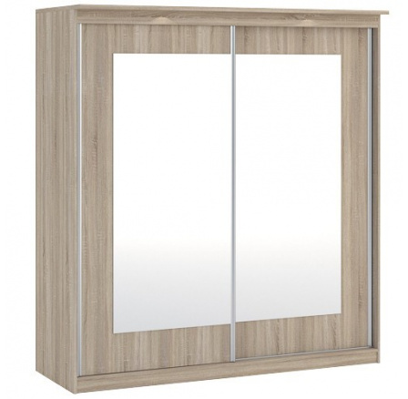 Šatní skříň MORTY 180 - 2D2L, Dub Sonoma