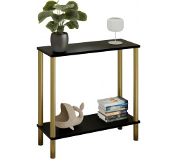 Konzole Claro 80x30 cm - různé barvy na výběr - černá MiniPearl, Zlatá