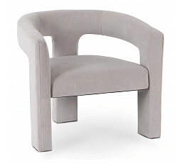 Křeslo Relaxační LILLE Šedé Sametové