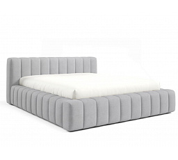 Postel GINO s roštem v dřevěném rámu, 160x200, Velluto 15