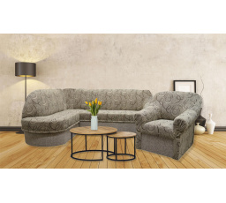 Rohová sedací souprava + křeslo Sandra L Rosita 104