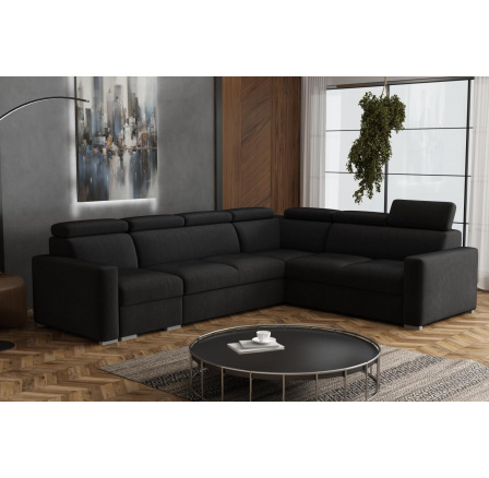 Sedací souprava Petrit V pravá Kronos černá