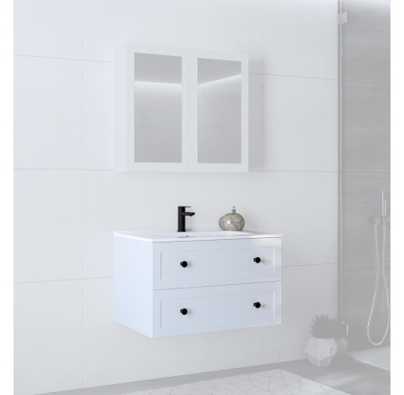 Skříňka pod umyvadlo 80/2S, bílá Skříňka pod umyvadlo 80/2S, bílá