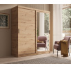 Šatní skříň s posuvnými dveřmi a zrcadlem Hailey 180 Artisan+Artisan