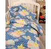 Bavlněné dětské povlečení 140x200, 70x90cm obloha modrá