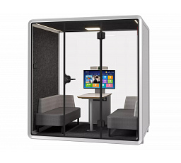 Kabina Large Booth Bílá-Šedá ST