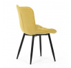 Jídelní židle, žlutá, látka, HC-462 YEL2