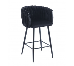 Barová židle H7-FX, černá / černá