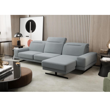 Rohová sedací souprava FIORE MINI 265x180 cm - šedá , pravá