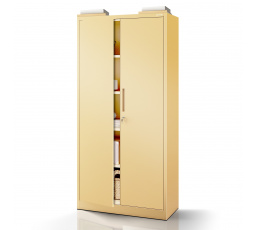 Kancelářská skříň s zámkem JAN, 900 x 1850 x 400 mm, Fresh Style: béžová