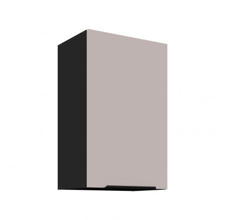 Horní skřínka ARONA - 45 G-72 1F, Černá mat/Kašmír Horní skřínka ARONA - 45 G-72 1F, Černá mat/Kašmír