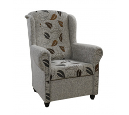 Relaxační křeslo ušák Jakub šedohnědé