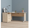 Psací stůl OFFICE 80400/44, Dub sonoma/Bílá