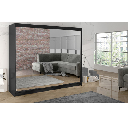 Skříň Debora III 200 - černá