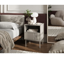 Noční stolek TRESSE, béžová