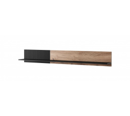 Závěsná police RANDOM P-2, dub wotan/černá