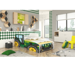 Postel s matrací TRACTOR GREEN 160x80 Zelená